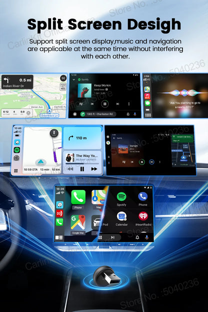CarlinKit Mini Ultra 3 Wireless CarPlay & Android Auto Tiny Adapter