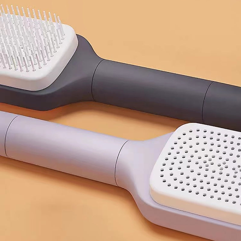 4-in-1 Self-Cleaning Hair Brush