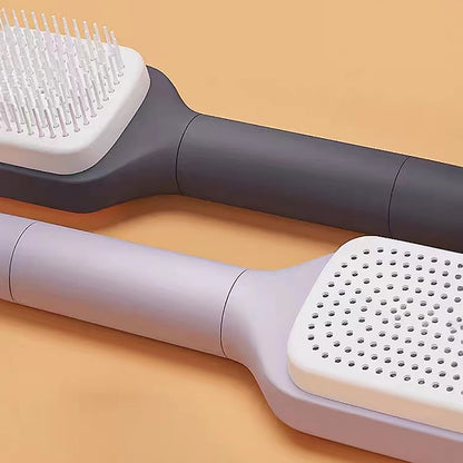 4-in-1 Self-Cleaning Hair Brush